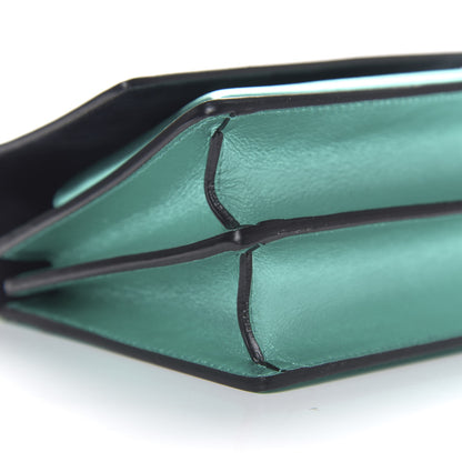 Saint Laurent Metallic Calfskin Small Monogram Sunset Chlorophille 5 of 9