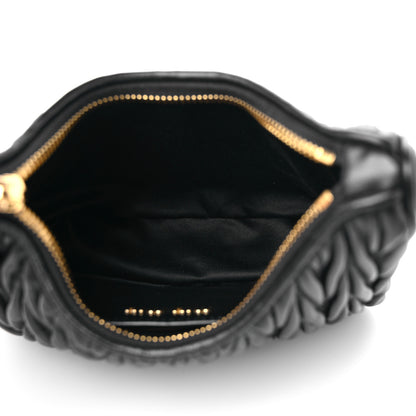 Miu Miu Nappa Matelasse Shoulder Bag Black 5 of 8