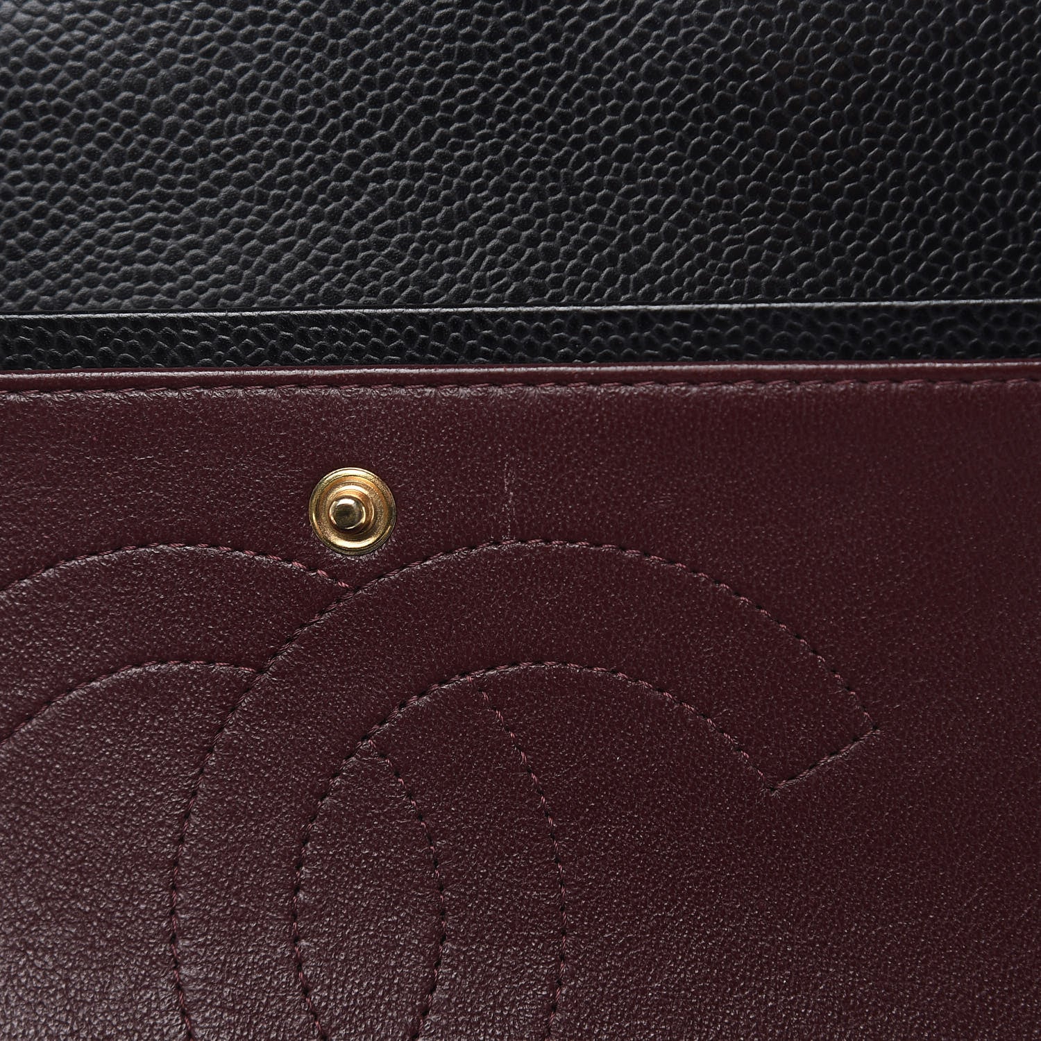 Chanel Caviar Quilted Jumbo Double Flap Black 11 of 12