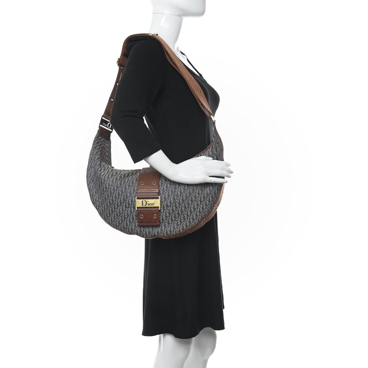 Monogram Street Chic Hobo Navy