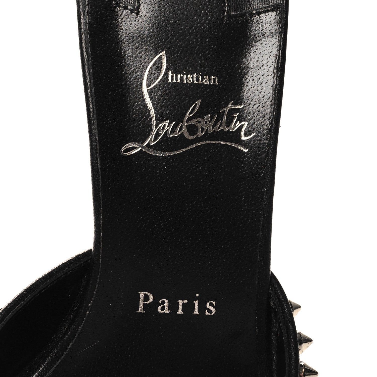 Christian Louboutin Nappa Spike Me Dolly 85 Sandals 39 Black 8 of 8