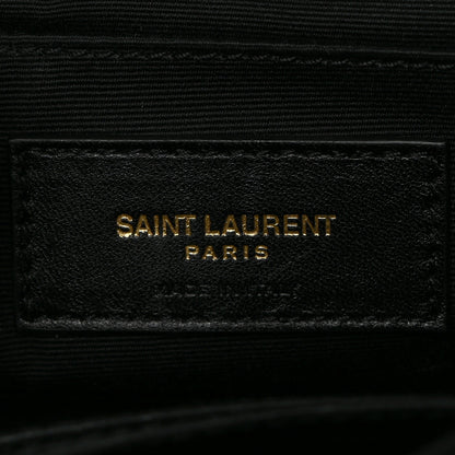 Saint Laurent Lambskin Patchwork Monogram Small Jamie Black 6 of 10