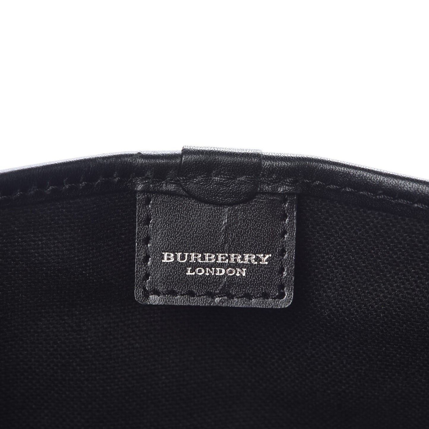 House Check Small Buckle Tote Black