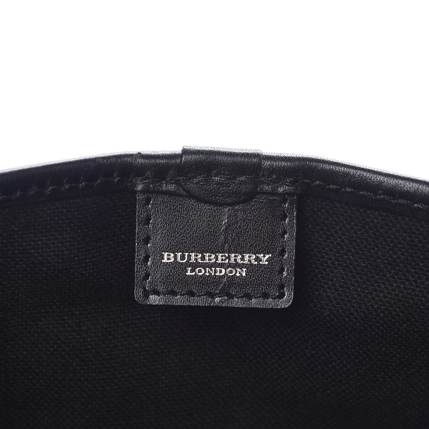 Burberry House Check Small Buckle Tote Black 6 of 7