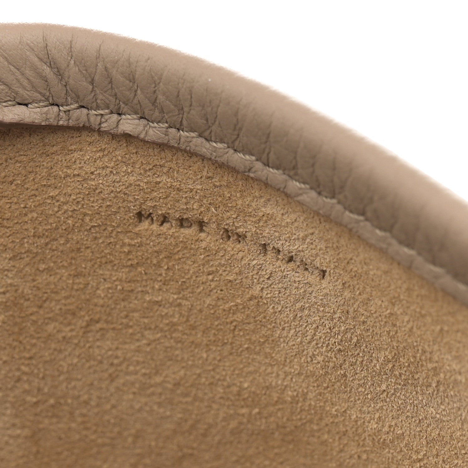 The Row Grained Calfskin Large N/S Park Tote Dark Taupe 7 of 10