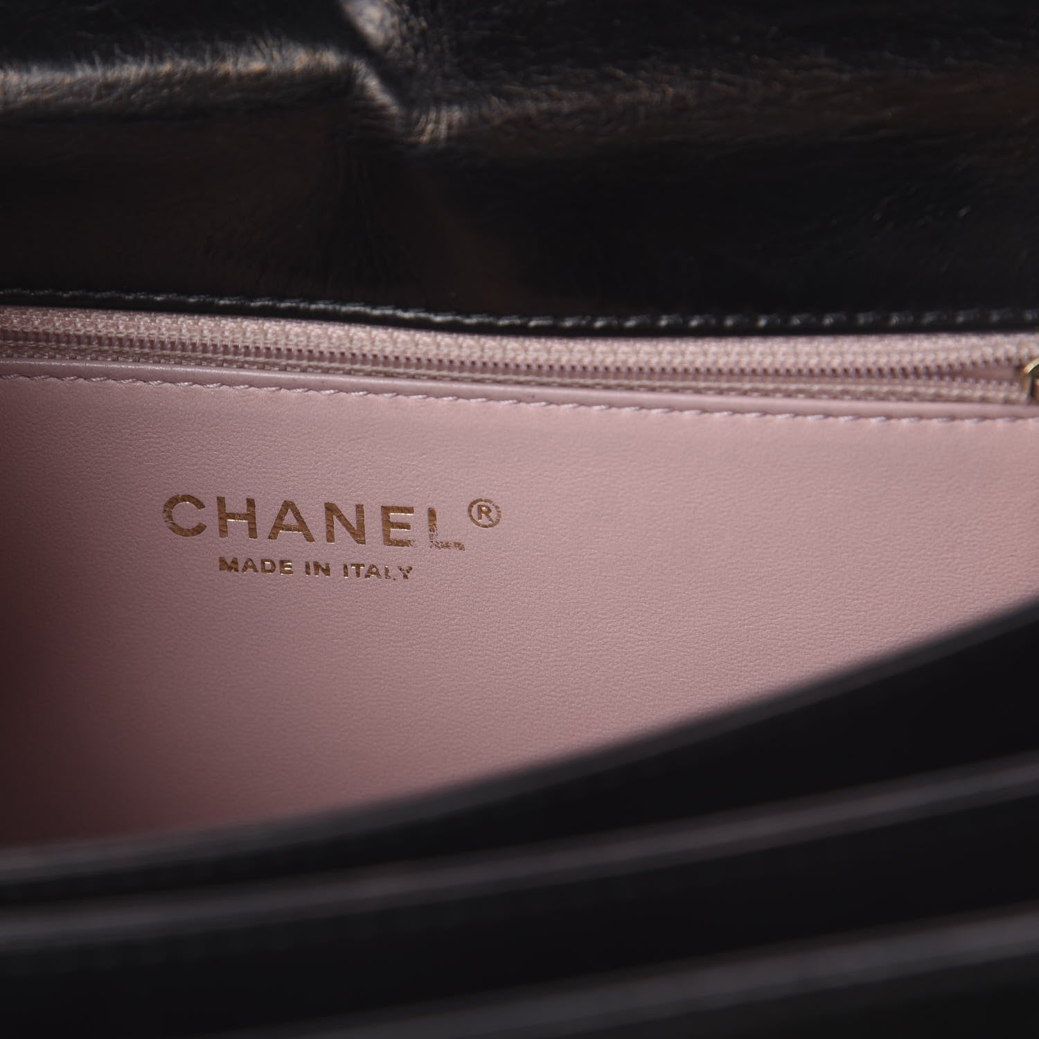 Chanel Aged Glazed Calfskin Quilted Straight Lined Flap Black 7 of 8