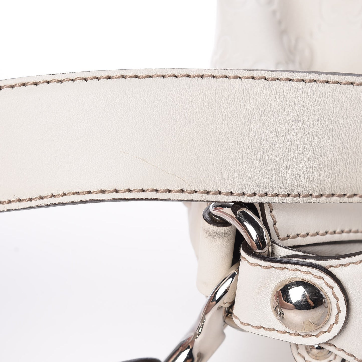 Guccissima Large Icon Bit Hobo Off White