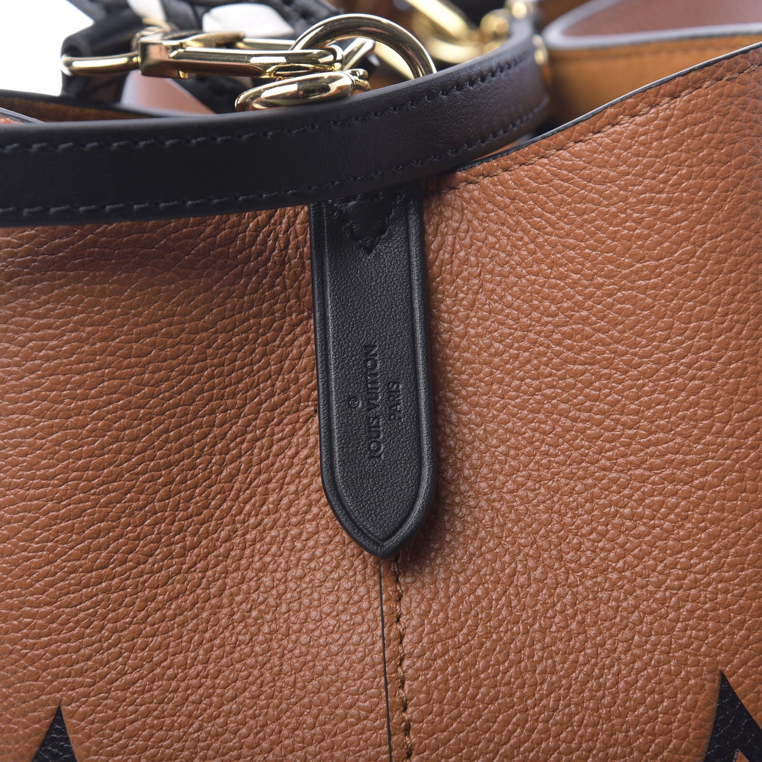 Louis Vuitton Empreinte Monogram Giant Crafty Neonoe MM Caramel Black 6 of 10
