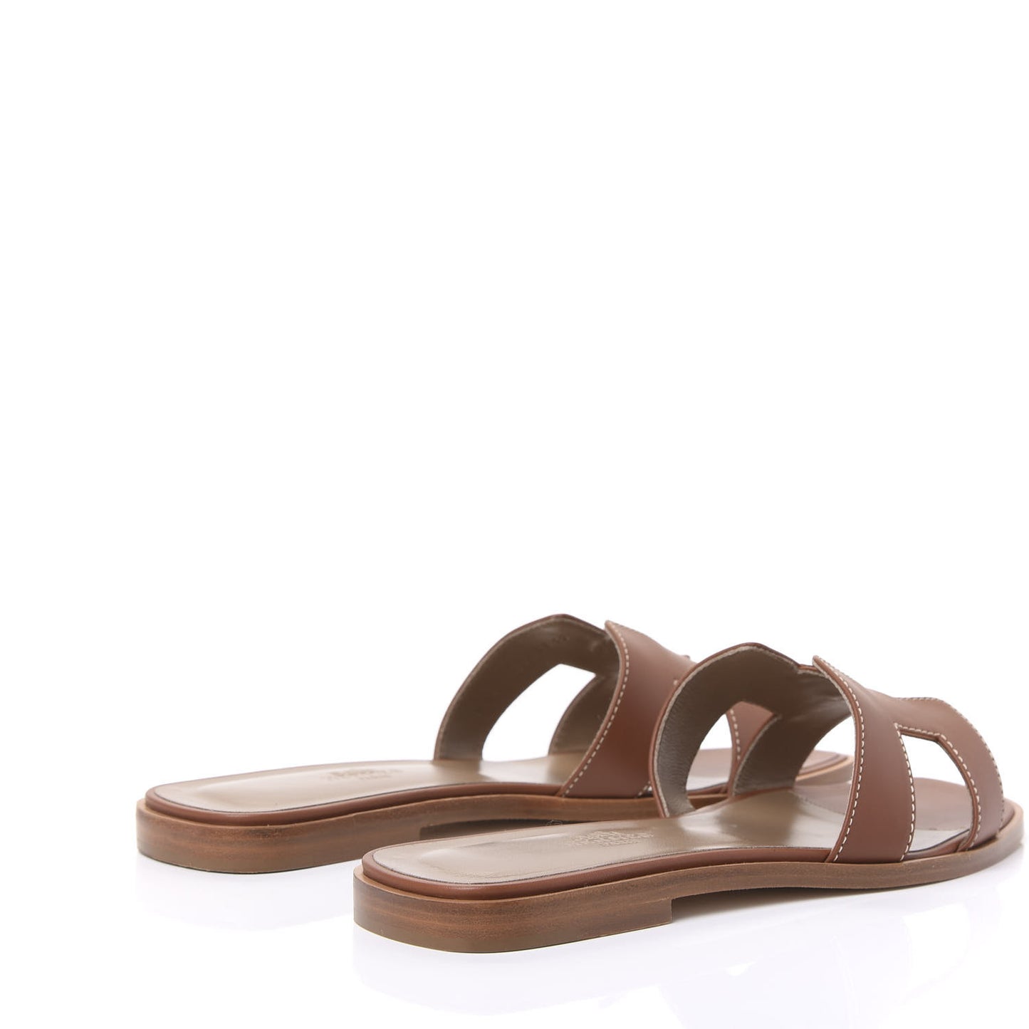 Box Calfskin Oran Sandals 38 Gold