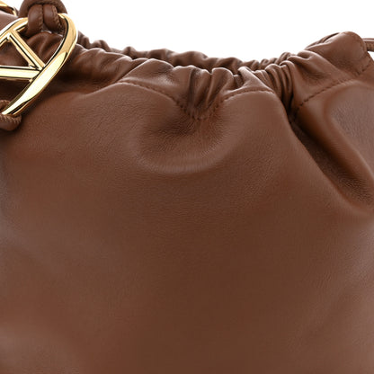 Valentino Garavani Nappa Vlogo Pouf Pouch Tan 7 of 9