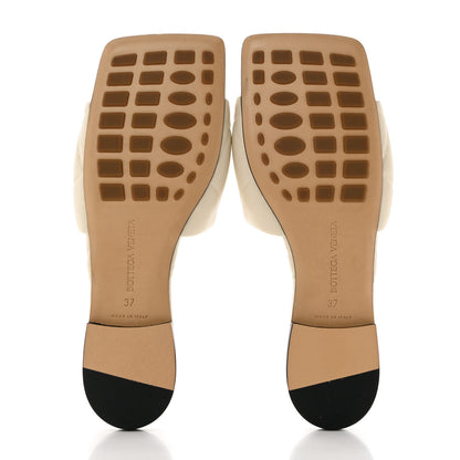 Bottega Veneta Nappa Quilted Rubber Lido Flat Sandals 37 Sea Salt 5 of 7