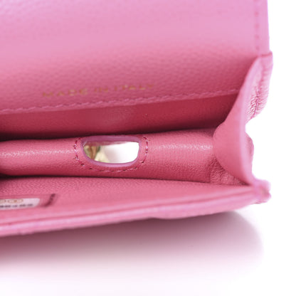 Chanel Caviar Quilted Crystal CC Airpods Pro Case Pink 5 of 9