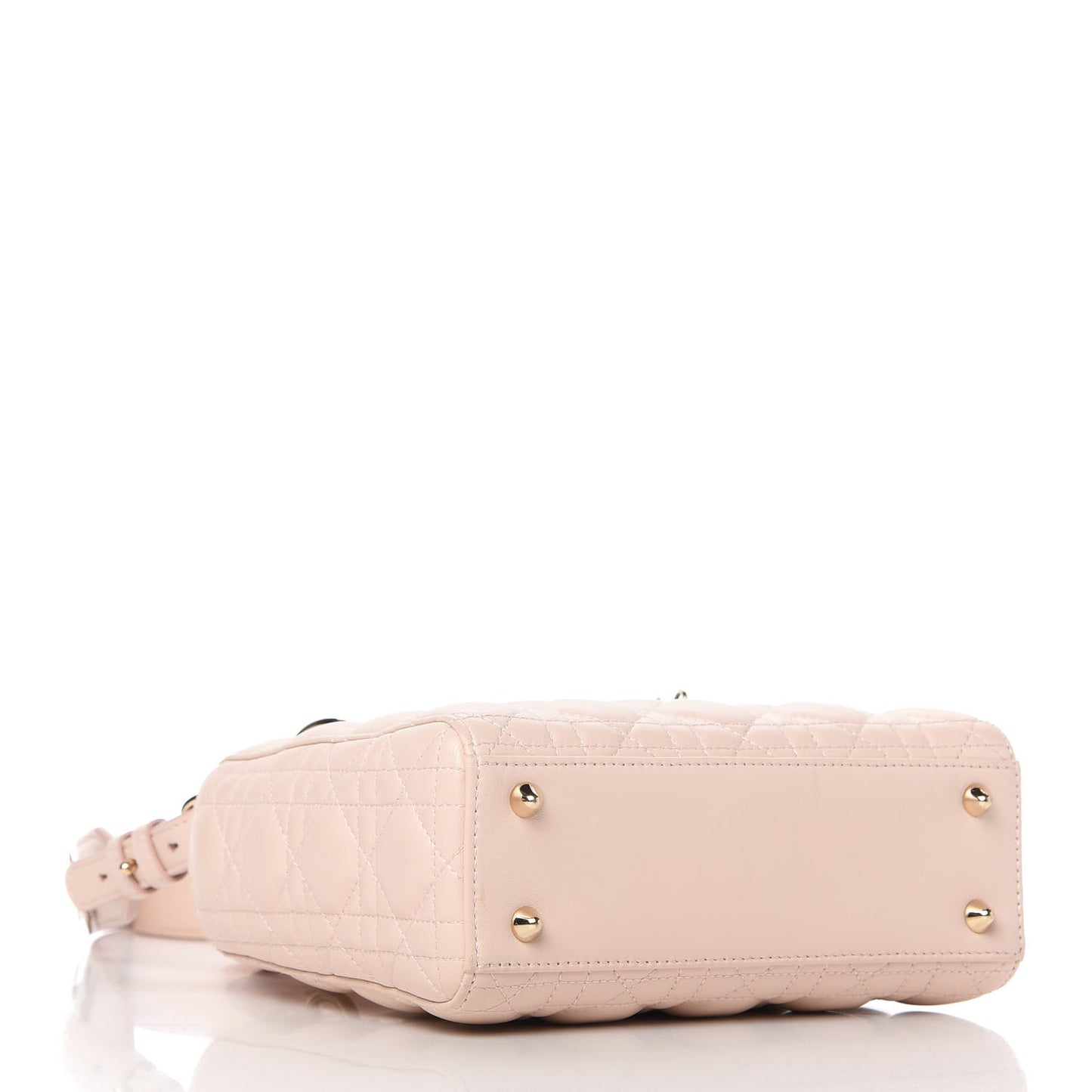 Lambskin Cannage Small Lucky Badges My Lady Dior Pink