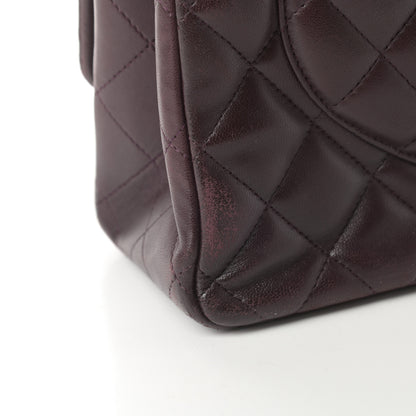 Chanel Lambskin Quilted Maxi Double Flap Purple 18 of 21