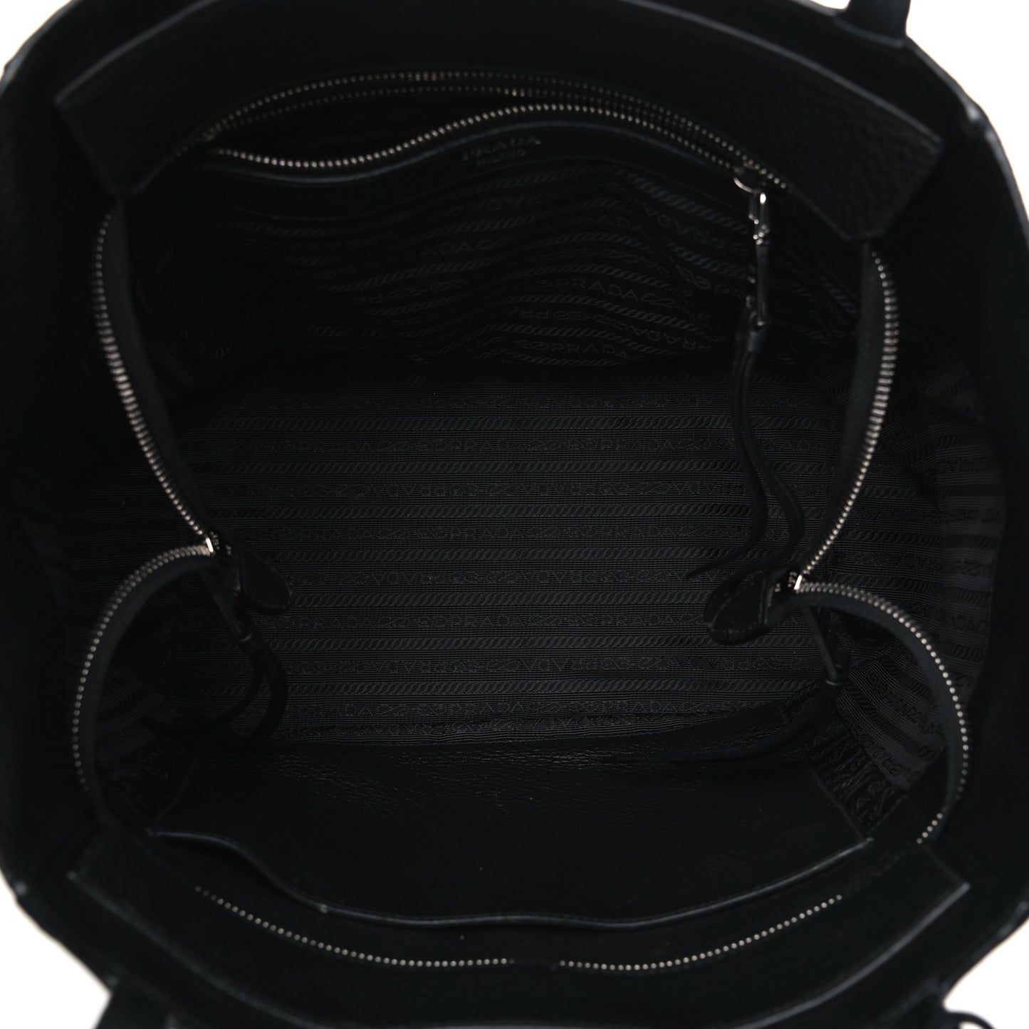 Vitello Phenix Shopping Tote Black