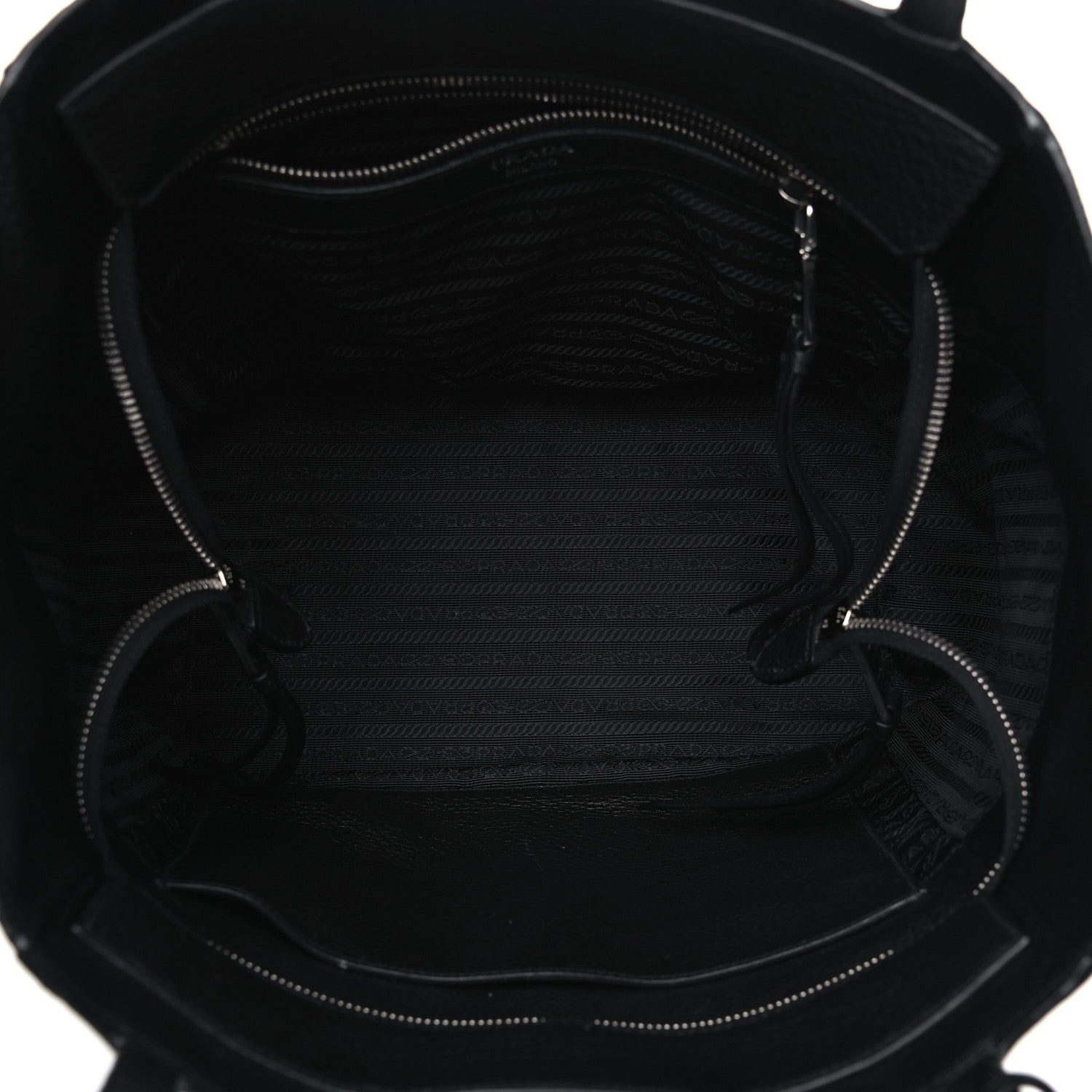 Prada Vitello Phenix Shopping Tote Black 4 of 11