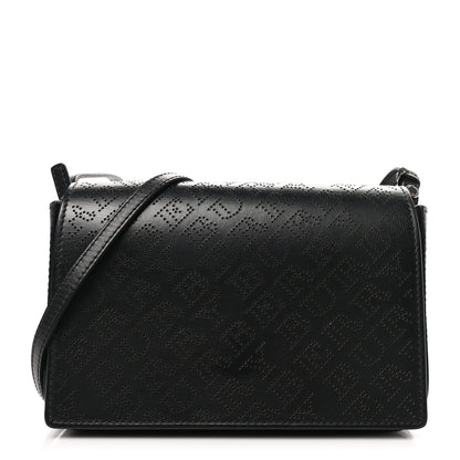 Burberry Calfskin Perforated Logo Hampshire Crossbody Black 1 of 9