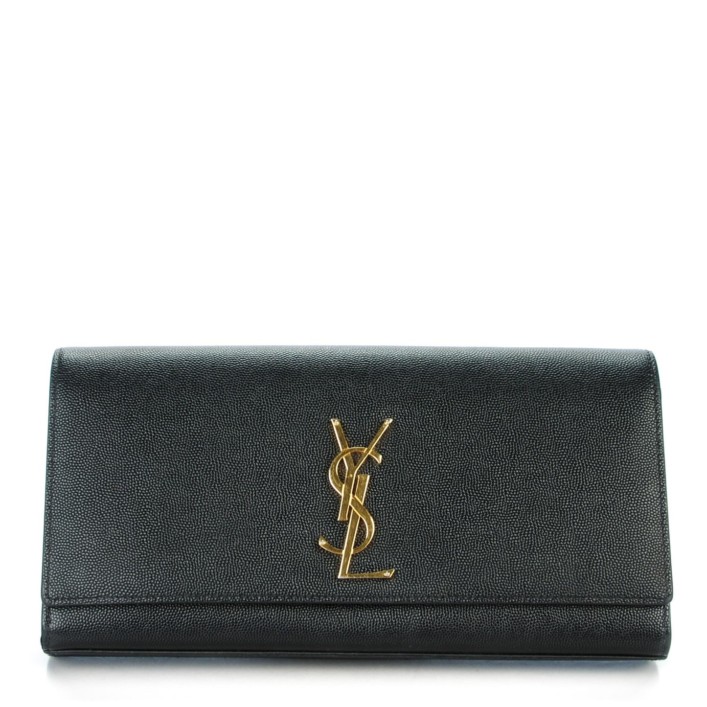 Grain De Poudre Classic Monogram Clutch Black
