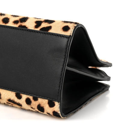 Gucci Calf Hair Bamboo Web Leopard Print Mini Nymphaea Top Handle Bag 10 of 10