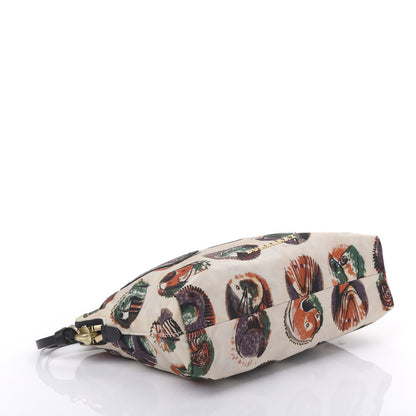 Burberry Technical Nylon Pallas Heads Print Large Zip Pouch Natural White 4 of 10