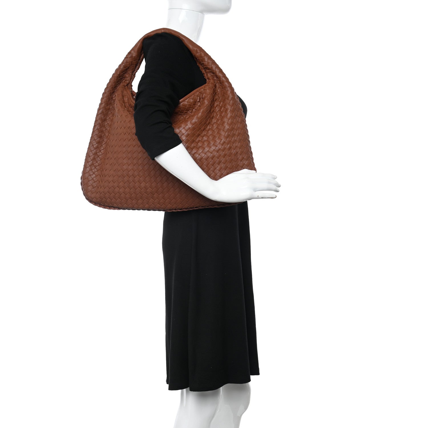 Bottega Veneta Nappa Intrecciato Large Veneta Hobo Tea 2 of 11