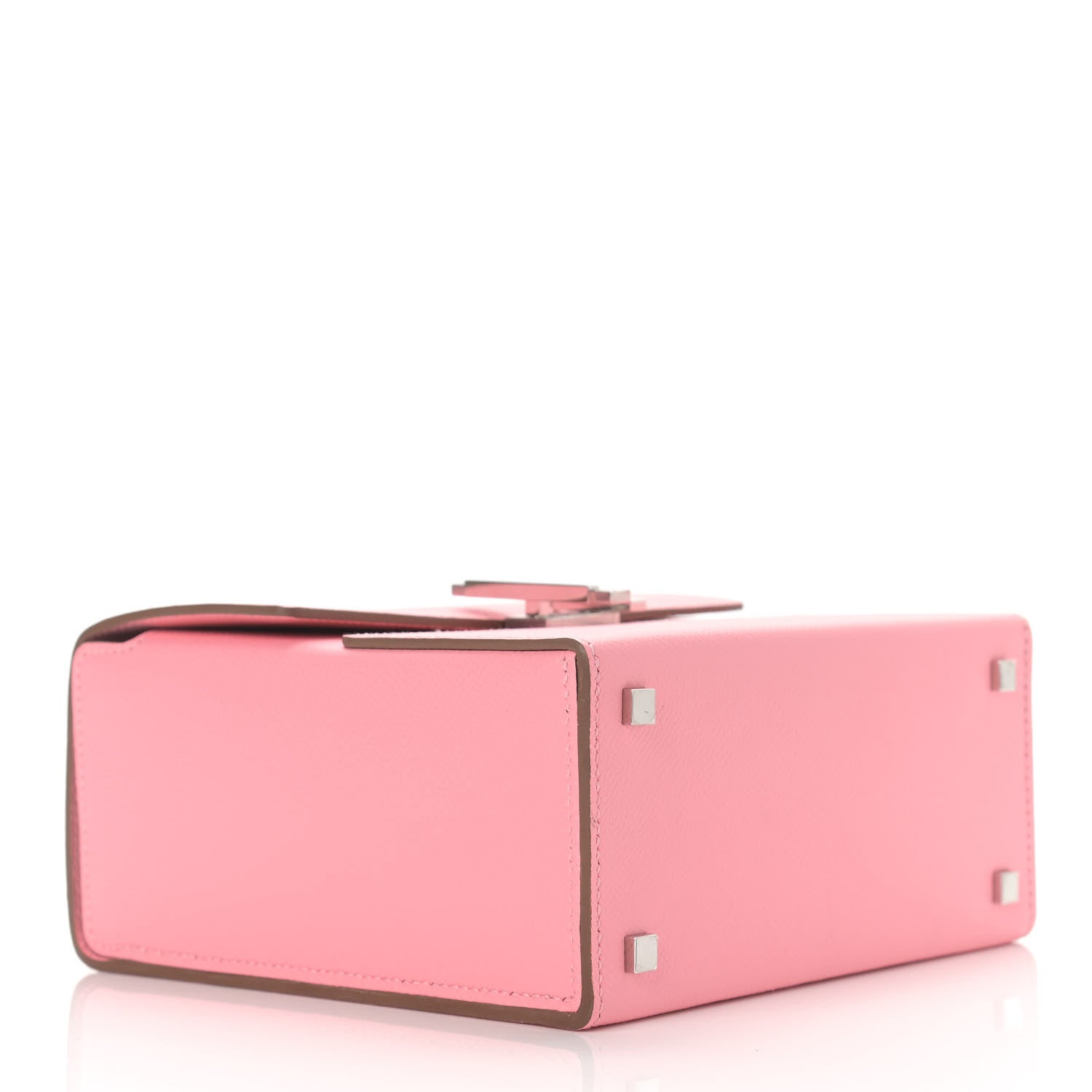 Hermes Epsom Cinhetic Boxy Top Handle Bag Rose Confetti 4 of 12