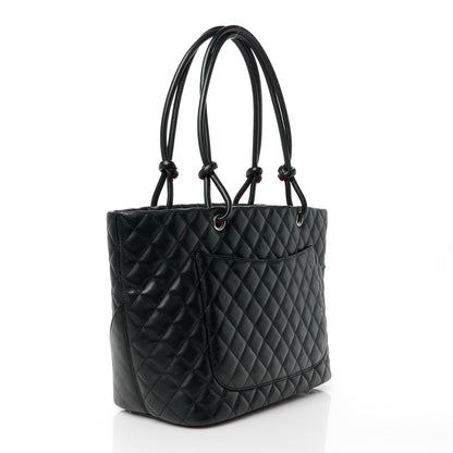 Chanel Calfskin Quilted Large Cambon Tote Black 3 of 11