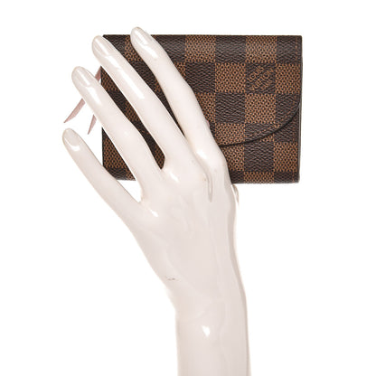 Louis Vuitton Damier Ebene Rosalie Coin Purse Rose Ballerine 2 of 6