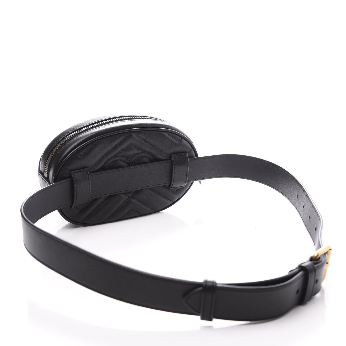 Calfskin Matelasse GG Marmont Belt Bag 85 34 Black