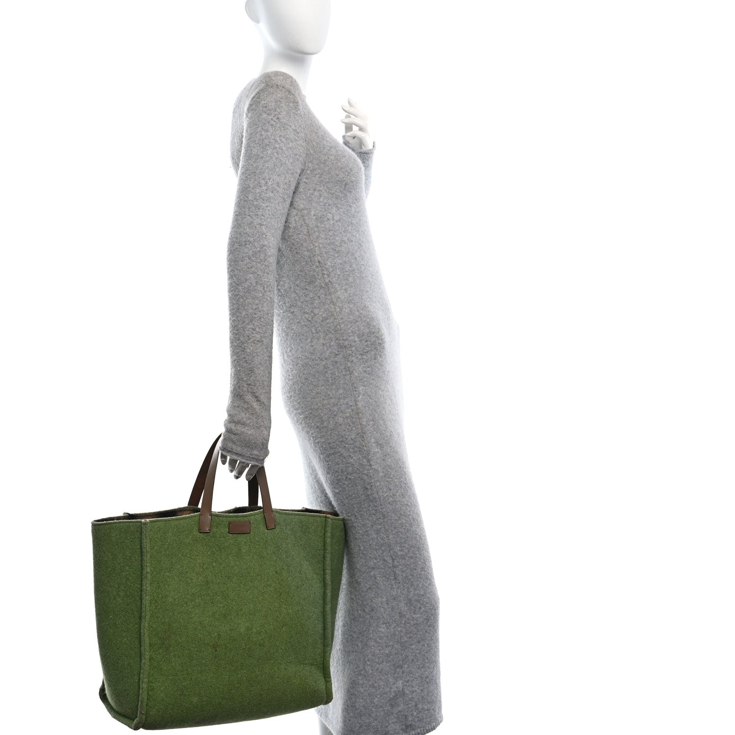 Fendi Felt Shopping Tote Green 1686800 – FASHIONPHILE