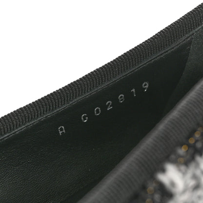 Chanel Wool Cotton Tweed Grosgrain Cap Toe Ballerina Flats 38 Black Gray 9 of 10