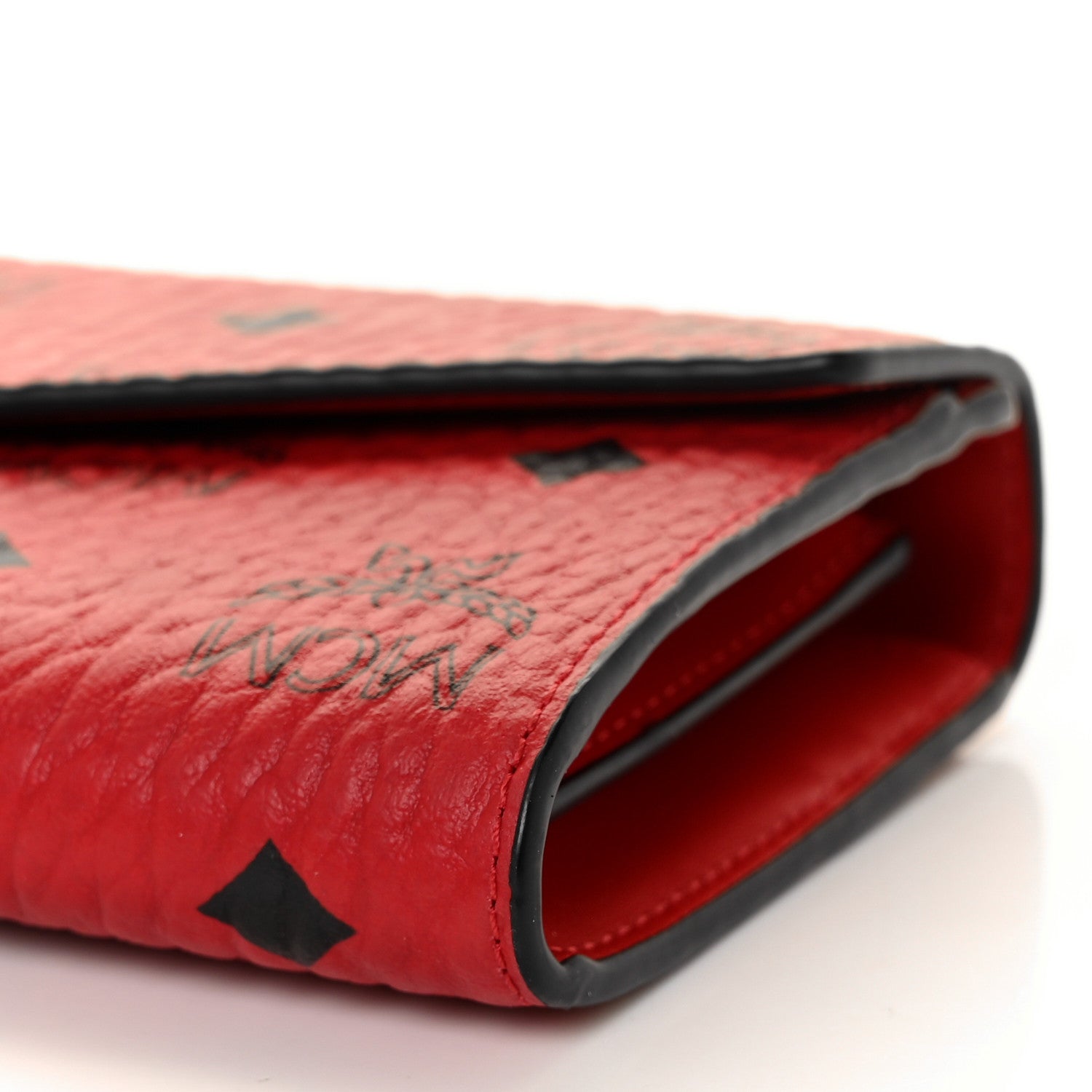 MCM Visetos Patricia Wallet On Chain Ruby Red 7 of 7