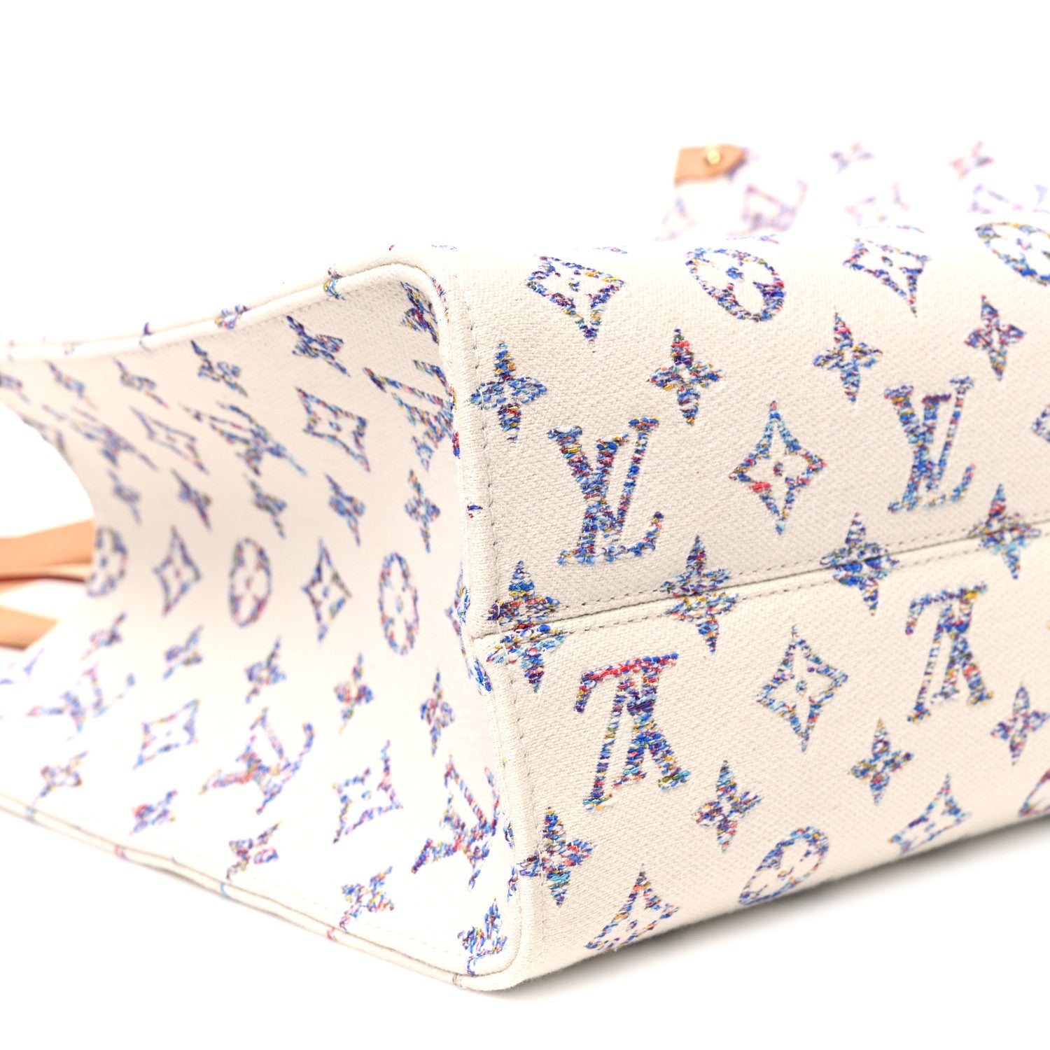 Louis Vuitton Monogram Jacquard Nautical Onthego MM Multicolor Beige 7 of 9