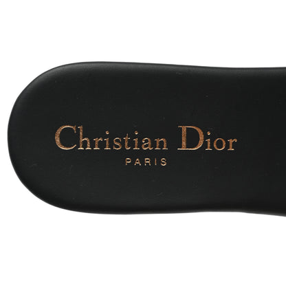 Christian Dior Canvas Embroidered Dway Mules Slide Sandals 37.5 Deep Blue 7 of 8