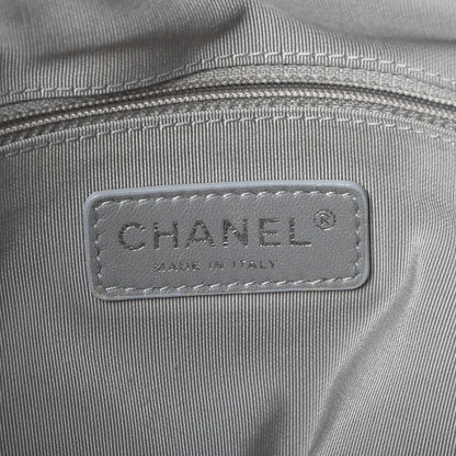 Chanel Denim Grosgrain Drawstring Tote Blue 6 of 7