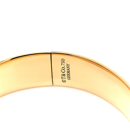 Tiffany 18K Yellow Gold Hinge Bangle Bracelet 4 of 4