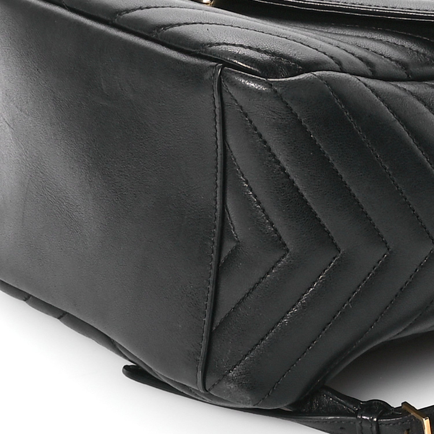 バッグ SAINT LAURENT Saint Laurent Lambskin Matelasse Monogram Joe Backpack Black