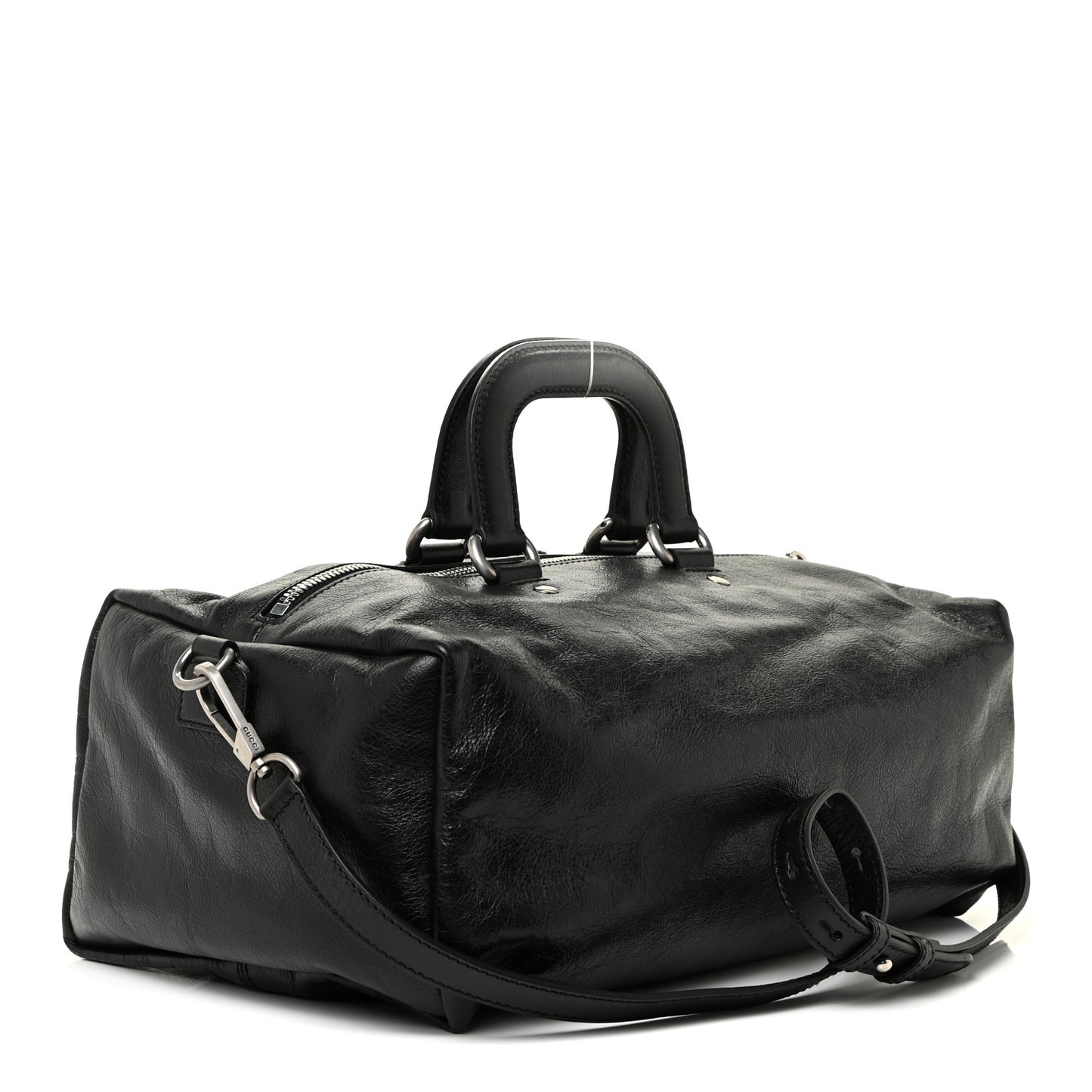 Fluffy Calfskin Morpheus Convertible Backpack Black