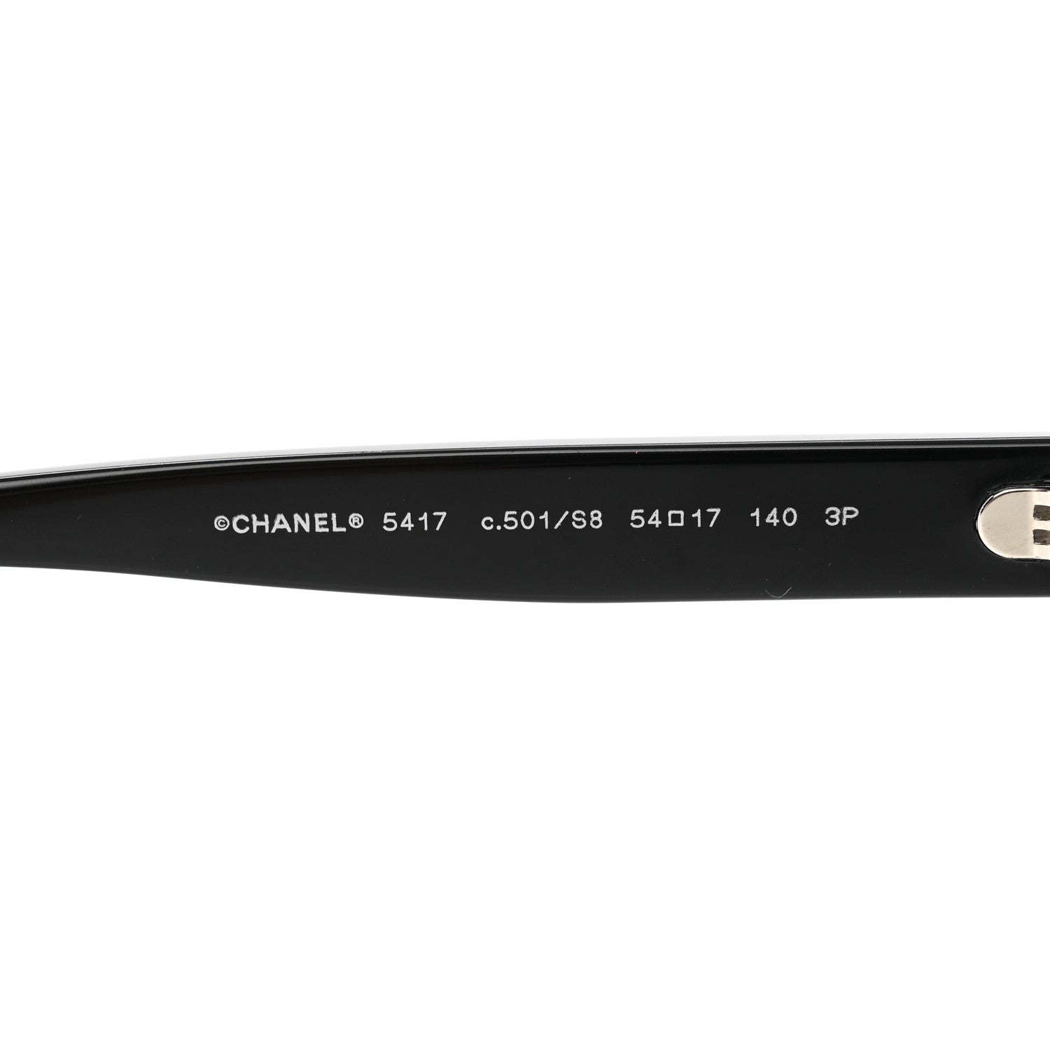 Chanel Acetate Polarized Square Sunglasses 5417 Black 5 of 9