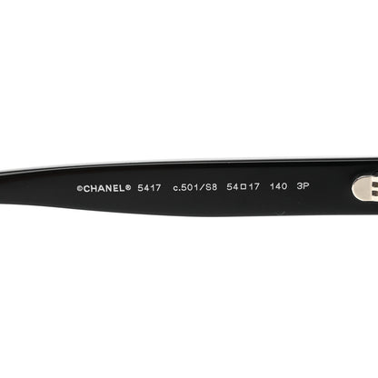 Chanel Acetate Polarized Square Sunglasses 5417 Black 5 of 9