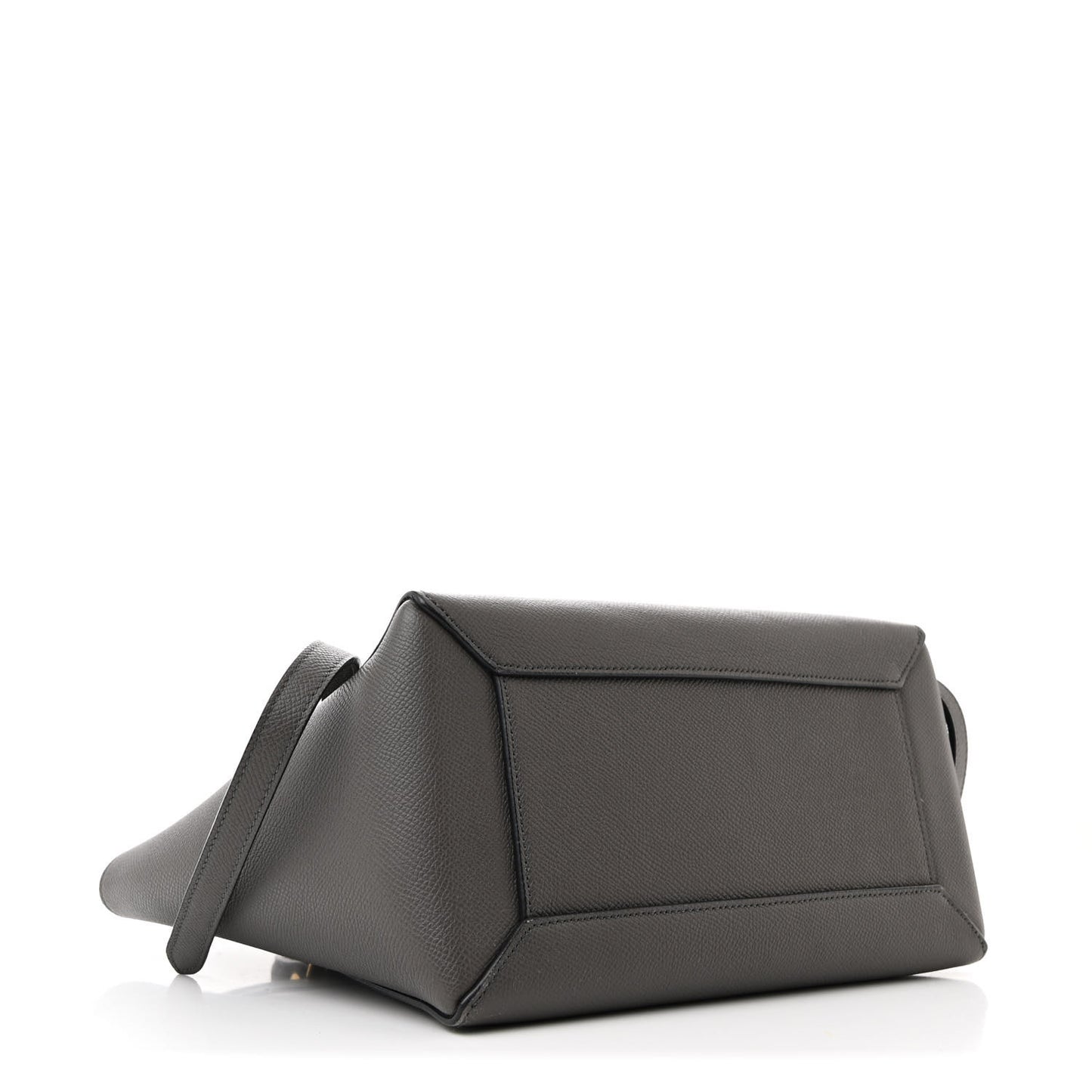 Baby Grained Calfskin Micro Belt Bag Grey