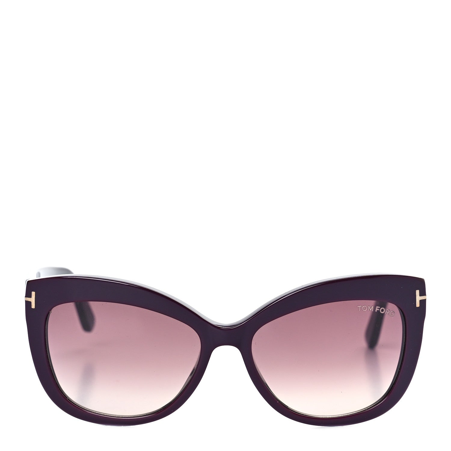 Tom Ford Acetate Alistair Cat Eye Sunglasses TF524 Purple 4 of 7