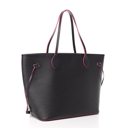 Louis Vuitton Epi Neverfull MM Black Hot Pink 4 of 11