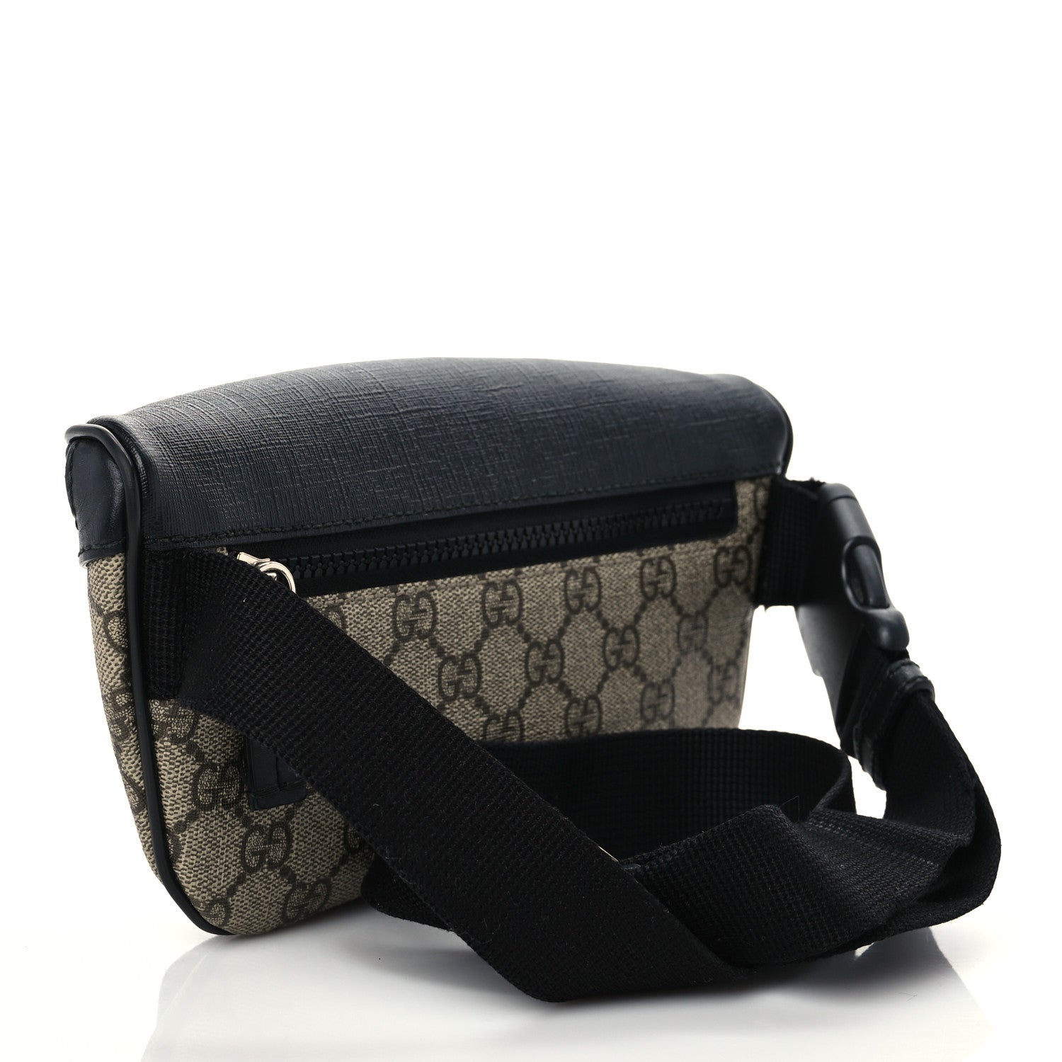 Gucci GG Supreme Monogram Belt Bag Black 3 of 7