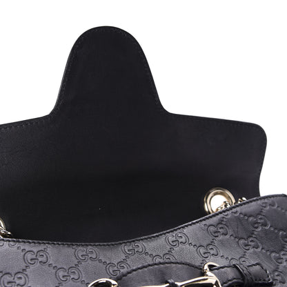 Gucci Guccissima Medium Emily Chain Shoulder Bag Black 8 of 13