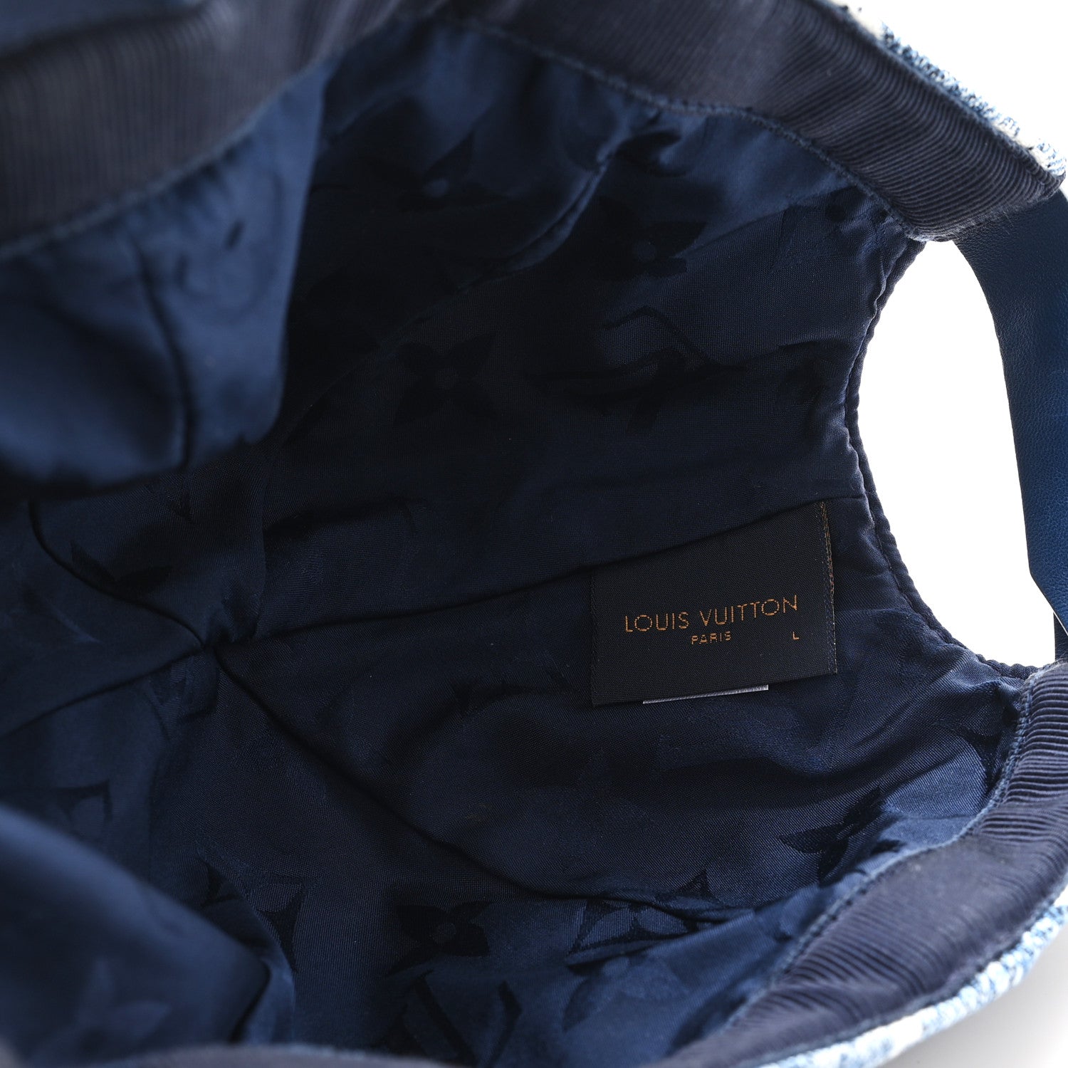 Louis Vuitton Monogram Denim Jacquard Cap L Blue 8 of 9