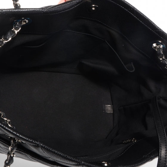 Soft Caviar Timeless Large Shopping Tote Black