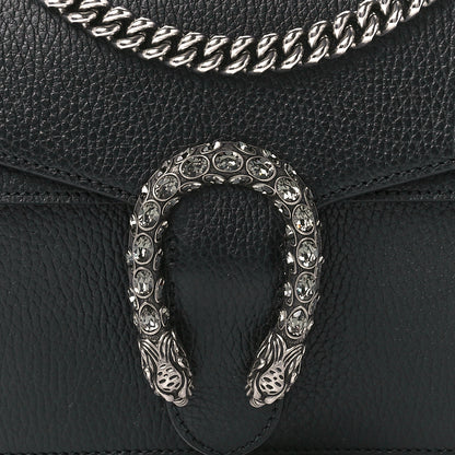 Gucci Pebbled Calfskin Small Dionysus Shoulder Bag Black 10 of 13