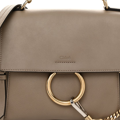 Chloe Calfskin Small Faye Day Shoulder Bag Motty Grey 9 of 12