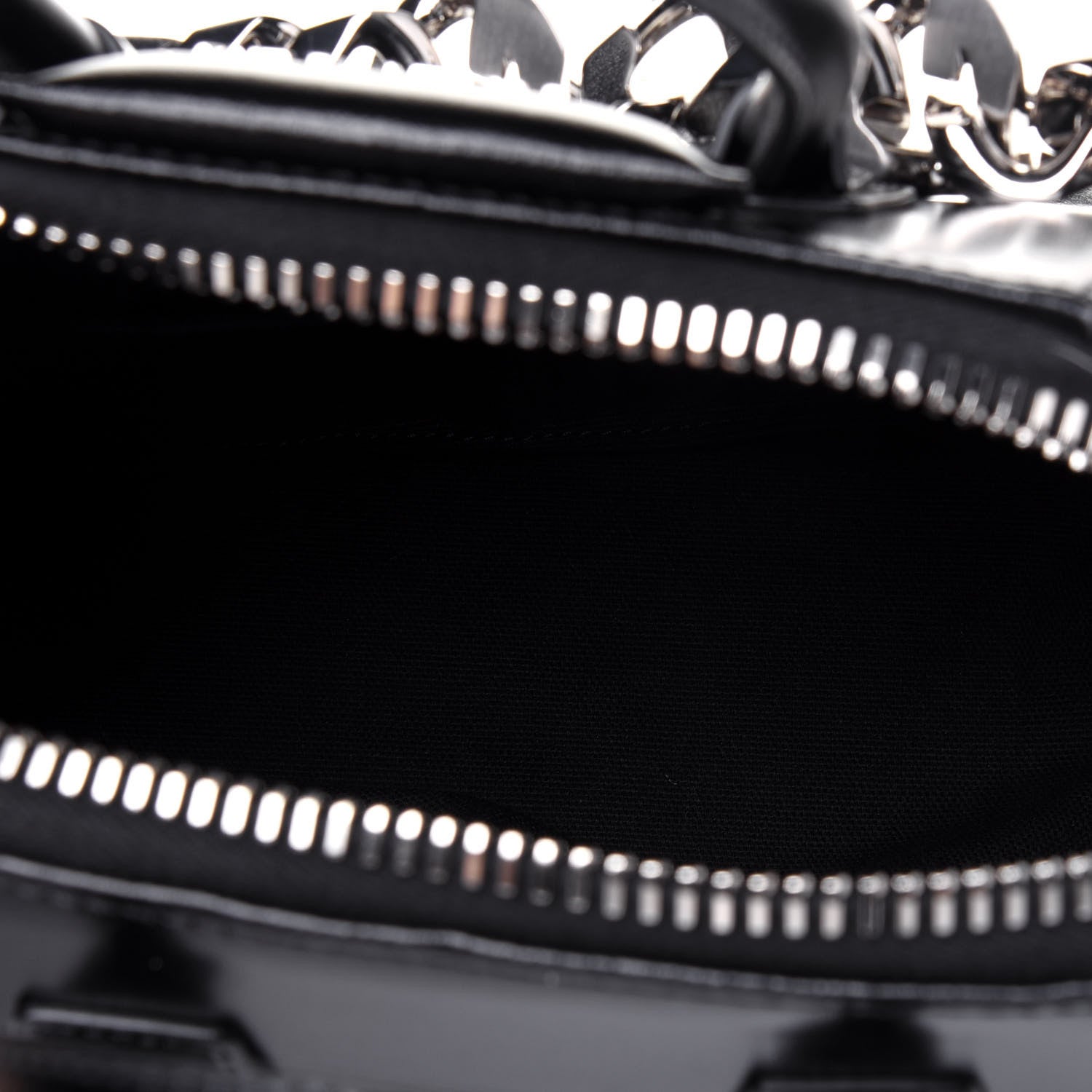 Givenchy Shiny Lord Calfskin Mini Antigona With Chain Black 5 of 12
